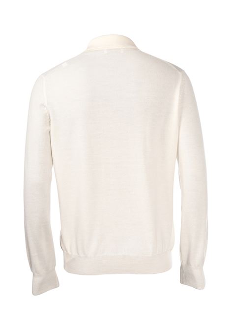 Polo Gran Sasso uomo 5718914813 panna skipper in maglia athleisure Gran sasso | Polo | 5718914813005